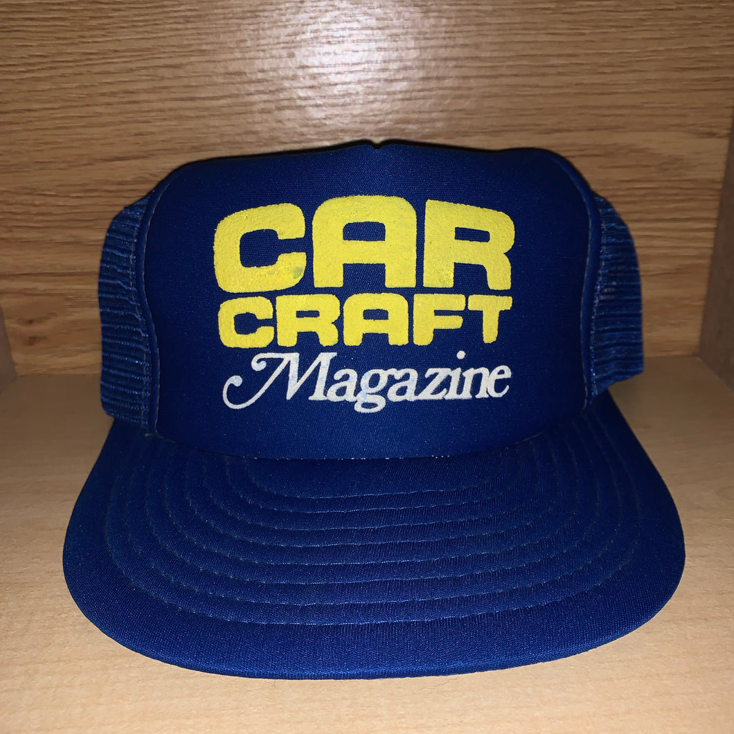 Vintage 80s Car Craft Magazine Hat
