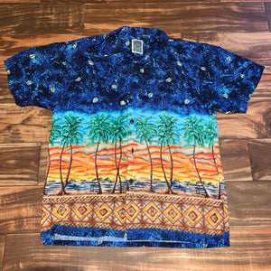 M/L - All Over Print Hawaiian Button Shirt