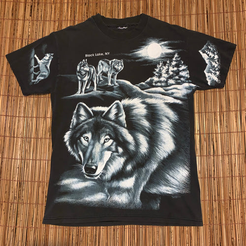 L - Vintage 1994 2-Sided Graphic Wolf Shirt