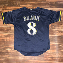 Load image into Gallery viewer, L/XL - Ryan Braun 40th Anniversary Stitched Brewers Jersey