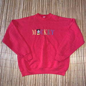 XL - Vintage Embroidered Mickey Mouse Sweater