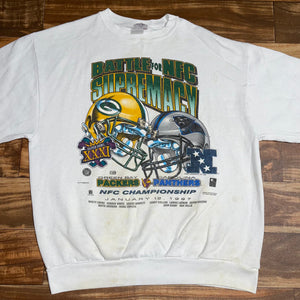 XL - Vintage Green Bay Packers Battle For NFC Supremacy Crewneck