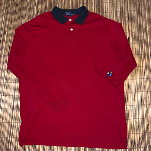 XL - Vintage Polo Ralph Lauren Ski Patch Long Sleeve Shirt