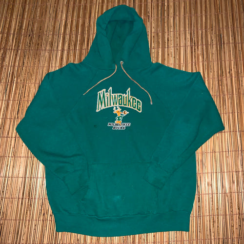L - Vintage Milwaukee Bucks Hoodie