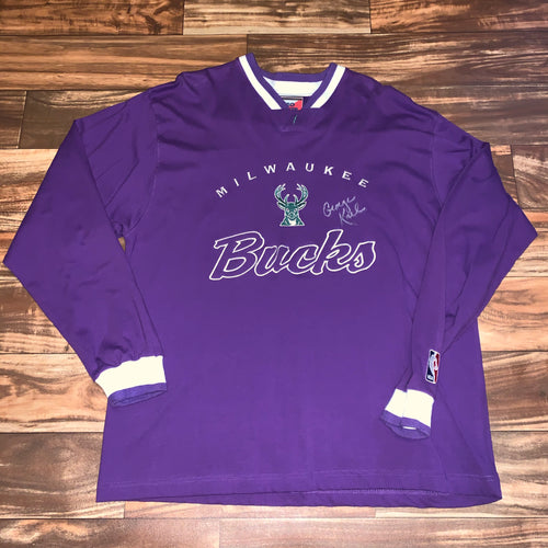 XL - Vintage Milwaukee Bucks NWT George Karl Autographed Crewneck