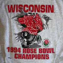 Load image into Gallery viewer, M(Fits L-See Measurements) - Vintage 1994 Badgers Double Sided Rose Bowl Sweater
