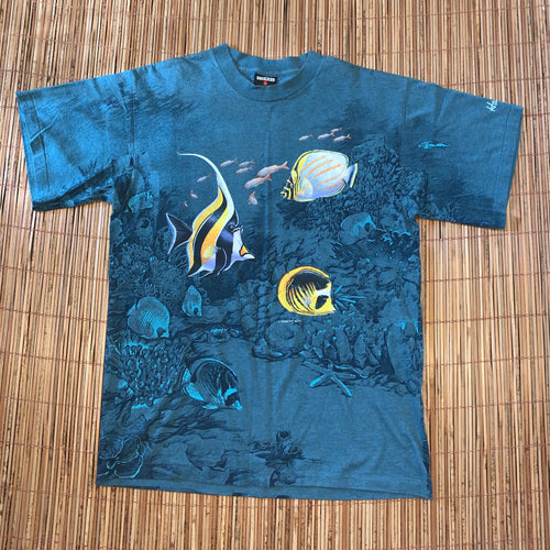 XL(See Measurements) - Vintage 2-Sided Fish Habitat Shirt