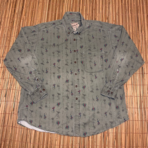 XL - Woolrich Fishing Button Up Shirt