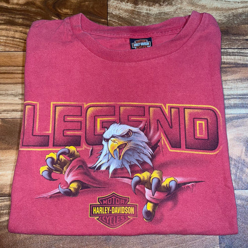 L/XL - Harley Davidson Bald Eagle Legend Shirt