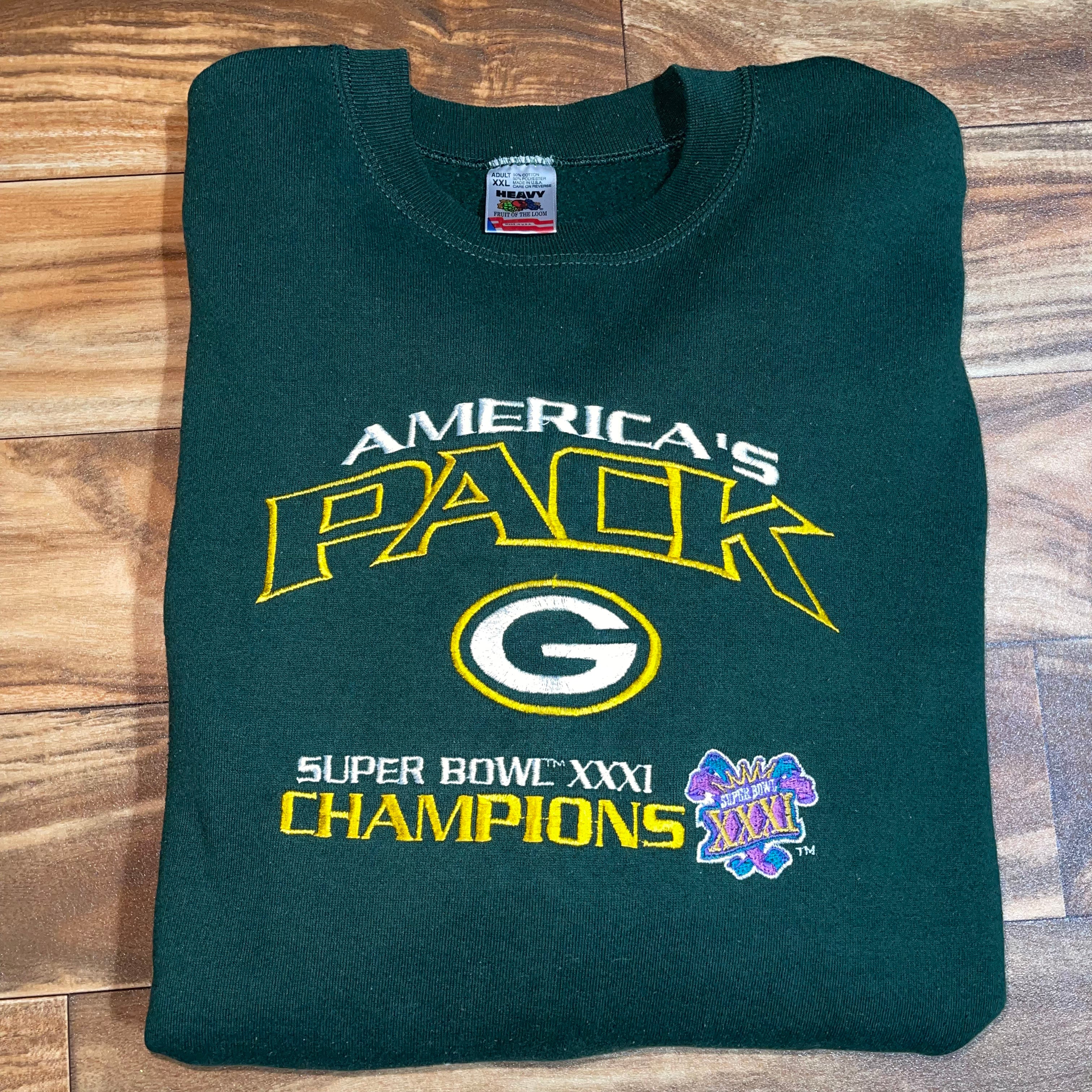 Green Bay Packers Super Bowl Sweatshirt - Large – The Vintage Store