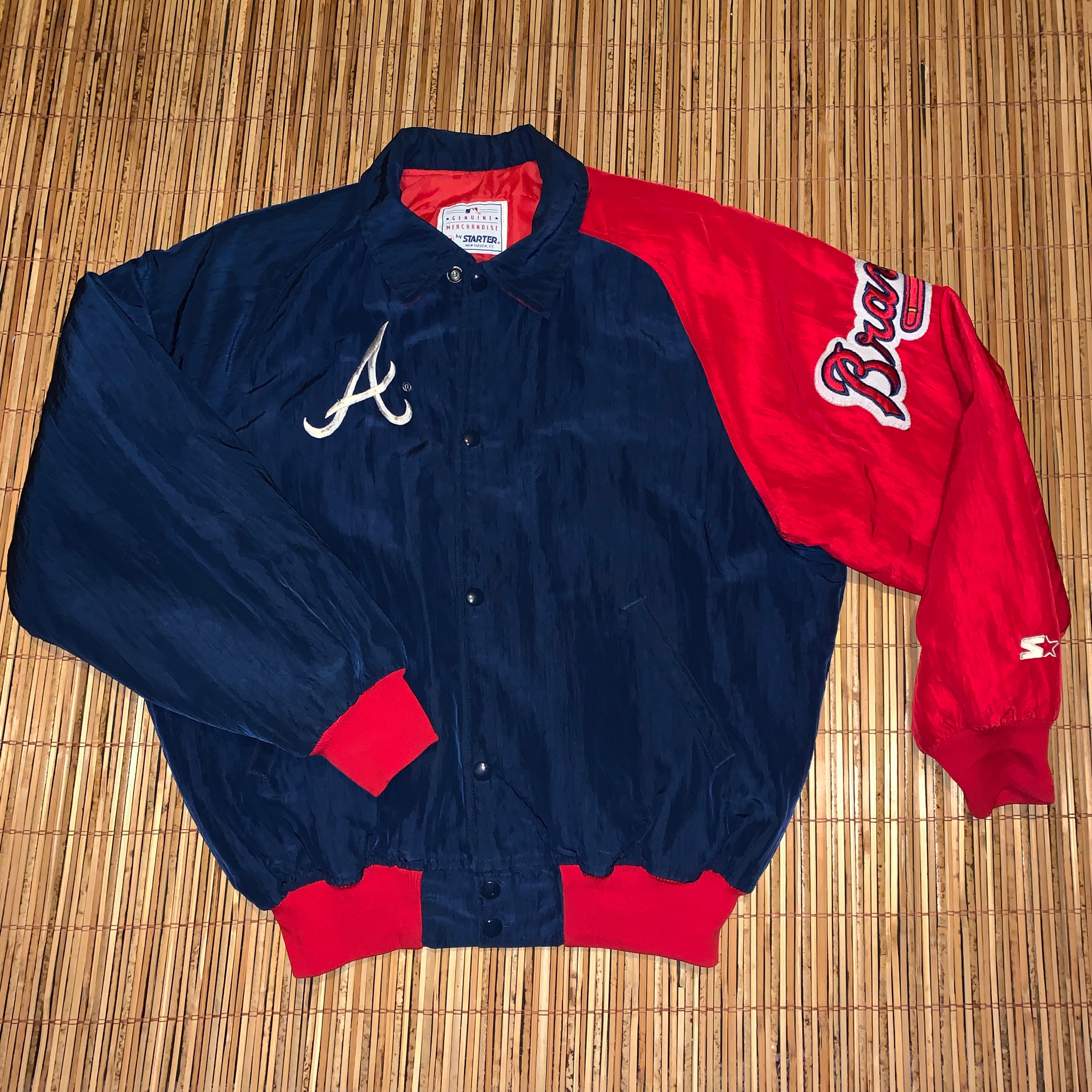 Vintage Starter Atlanta Braves Jacket Sz L – Snap Goes My Cap