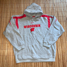 Load image into Gallery viewer, Youth L - Wisconsin Badgers Nike Center Check Hoodie