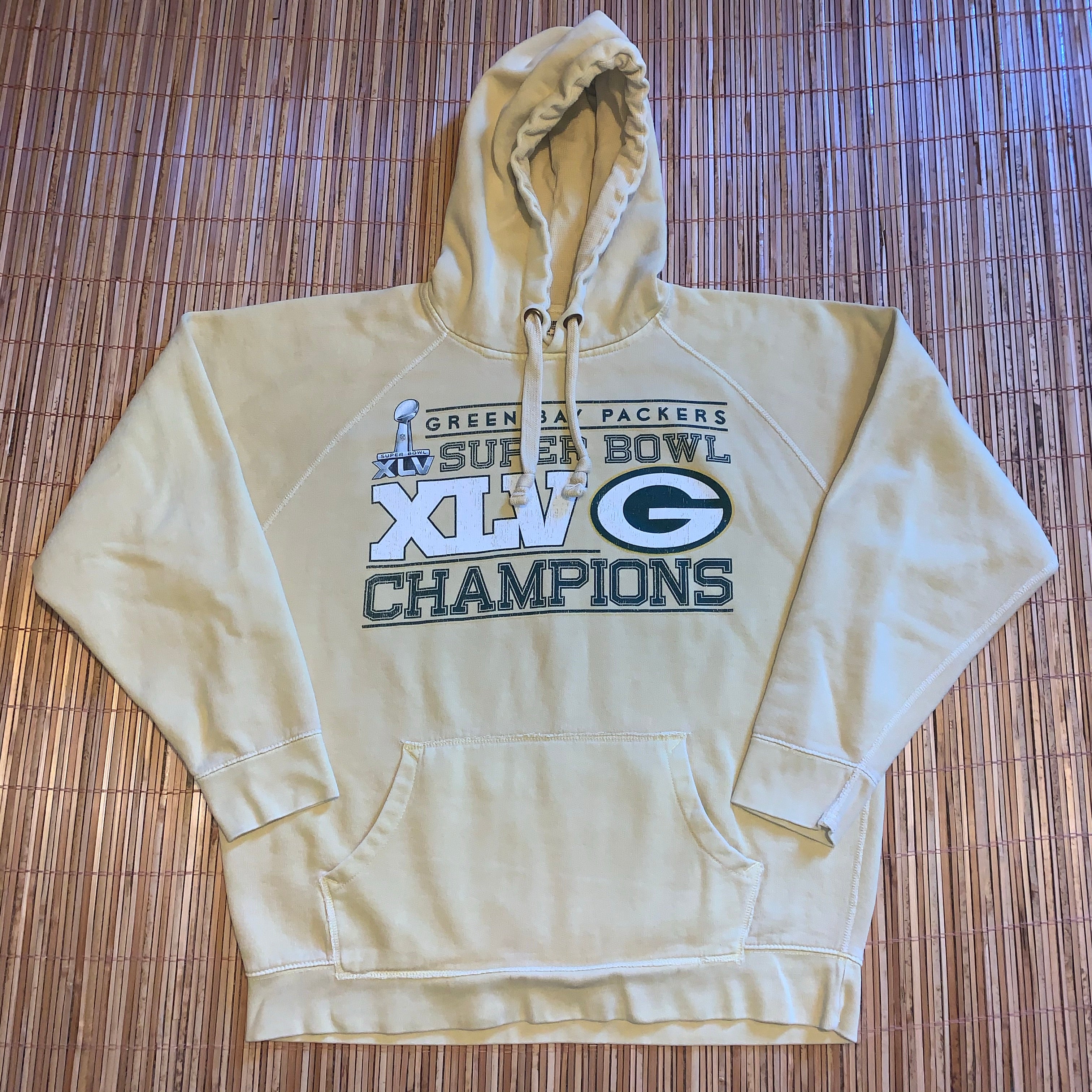 NFL Super Bowl Champions Green Bay Packer Hoodie XLV Size M Reebok