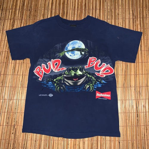 L - Vintage 1995 Budweiser Frogs 2-Sided Shirt