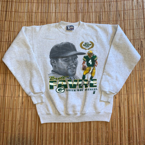 L/XL - Vintage 1995 Brett Favre Packers NFL MVP Crewneck