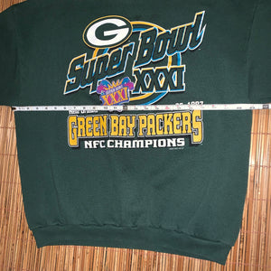 L/XL(See Measurements) - Vintage 1997 Packers Super Bowl Sweater