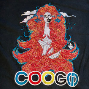 XXL - Coogi Embroidered Mermaid Lady Shirt