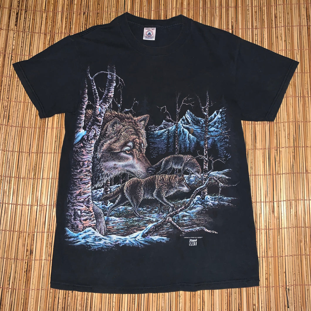 M(Fits L/XL) - Vintage 1995 Graphic Wolf Shirt
