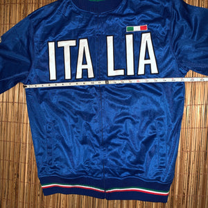 XXL (See Measurements) - Italia 2-Sided Spellout Track Jacket