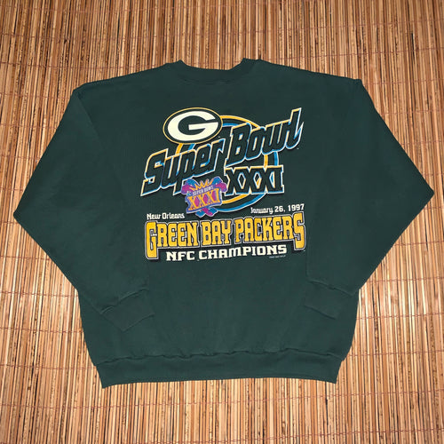 L/XL(See Measurements) - Vintage 1997 Packers Super Bowl Sweater