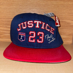 Vintage NWT David Justice MLB Snapback Hat