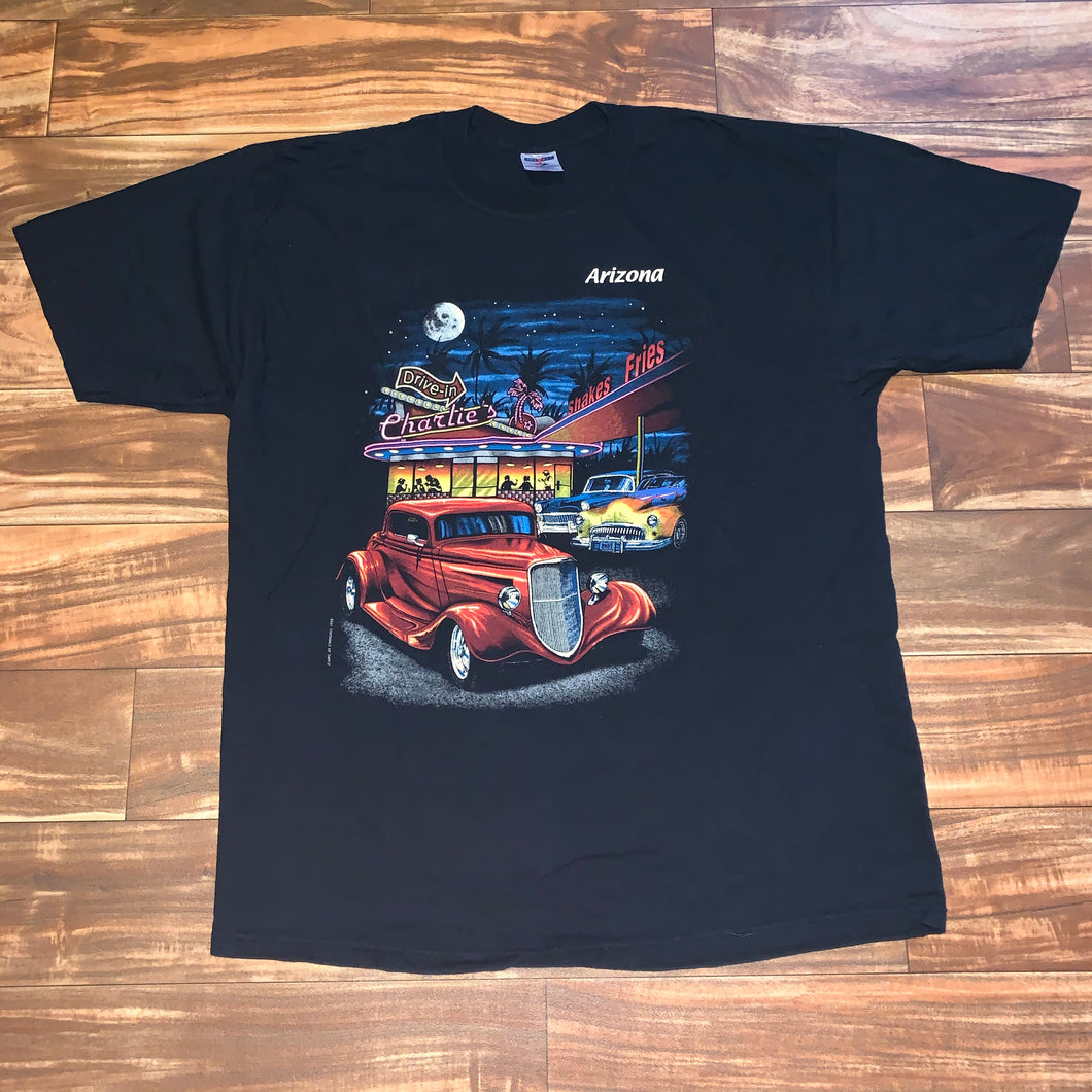 L/XL - Vintage Arizona Hot Rod Drive In Diner Shirt