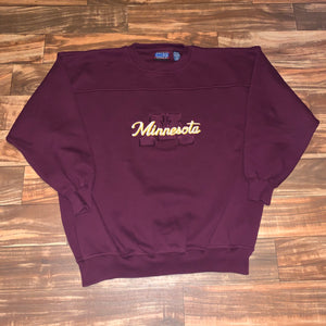 2XL/3XL - Vintage Minnesota Gophers Script Heavyweight Crewneck