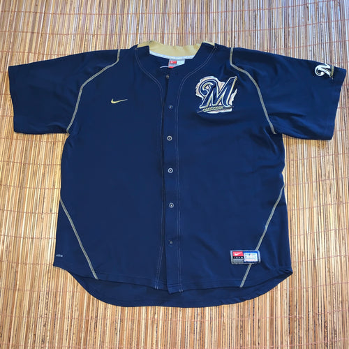 XXL - Milwaukee Brewers Nike Ryan Braun Jersey