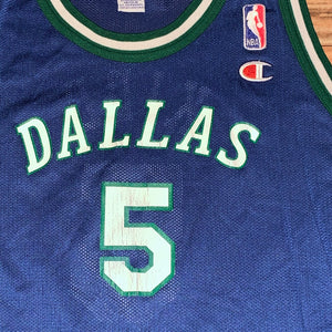 Youth XL - Vintage Dallas Mavericks Jason Kidd Champion Jersey