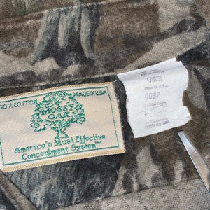 L/XL - Vintage Mossy Oak Camo Hunting Pocket Shirt