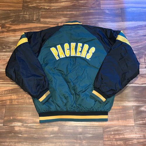 L/XL - Vintage Reversible Green Bay Packers Jacket