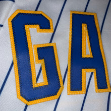 Load image into Gallery viewer, M/L - Milwaukee Brewers Yovani Gallardo Pinstriped Stitched Jersey