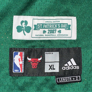 XLL - Ben Wallace Chicago Bulls Adidas St Pattys Day Special Edition Jersey