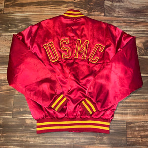 L - Vintage USMC Marines Satin Jacket