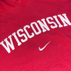 XL/XXL - Vintage/Early 2000s Stitched Nike Wisconsin Hoodie