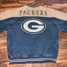 Load image into Gallery viewer, L/XL - Vintage Green Bay Packers Denim Lee Jacket