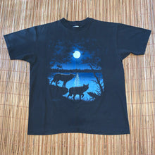 Load image into Gallery viewer, XL - Vintage 90s Wolf Moon Nature Shirt