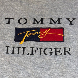 XL - Vintage Tommy Hilfiger Embroidered Bootleg Crewneck