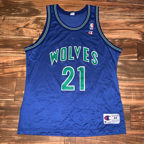 Size 44 - Vintage Kevin Garnett Timberwolves Champion Jersey
