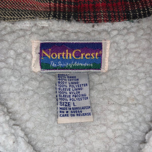 L/XL - NorthCrest Sherpa Lined Flannel Shirt