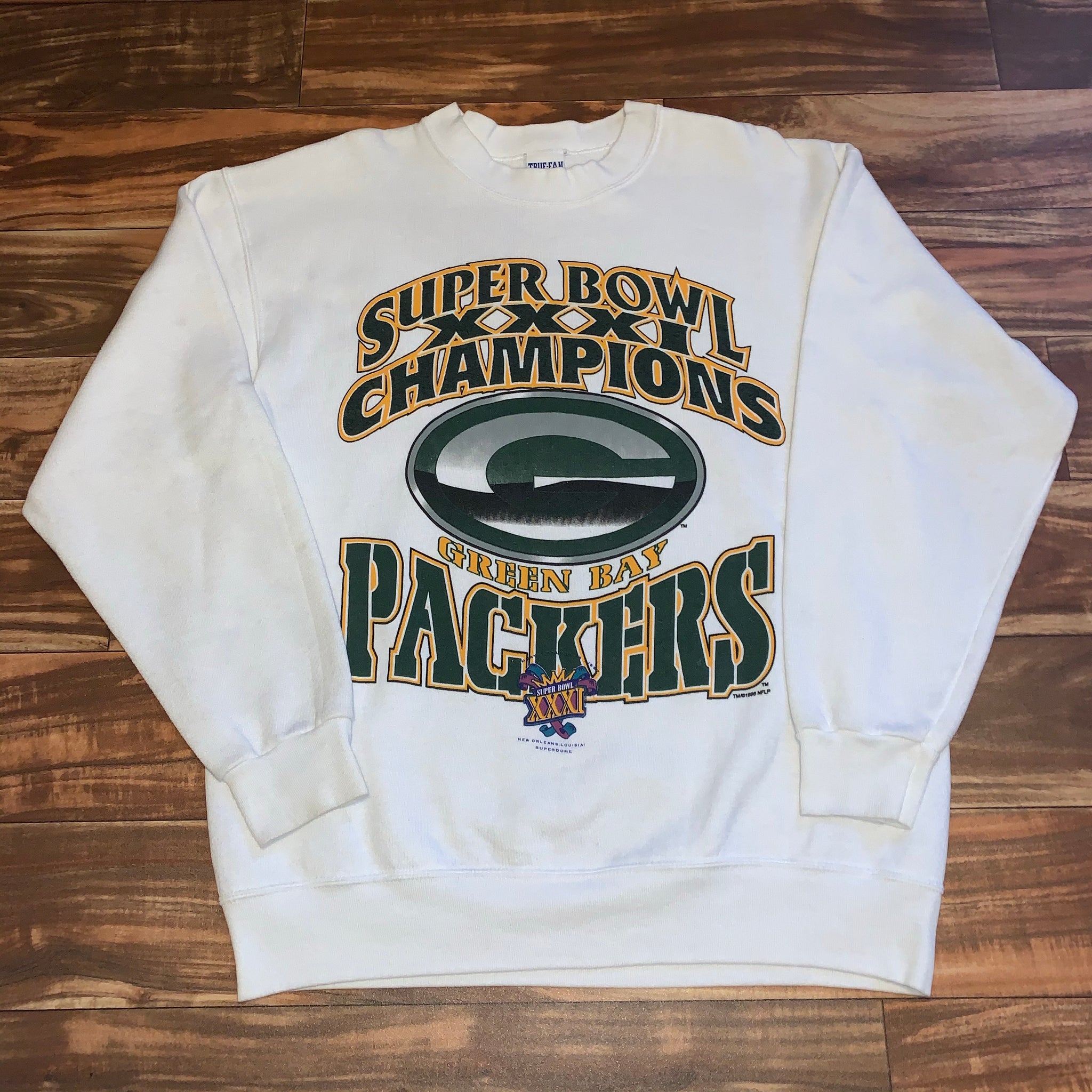 L - Vintage Green Bay Packers Super Bowl Sweater – Twisted Thrift