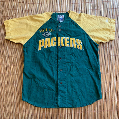 L/XL - Vintage Green Bay Packers Button Up Shirt