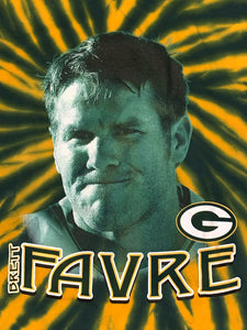 L - Vintage Brett Favre Tie Die Packers Shirt