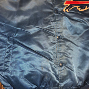 L/XL - Vintage Buffalo Bills Satin Chalk Line Jacket