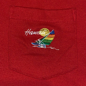 XL(Fits L) - Vintage Hawaii Rainbow Polo