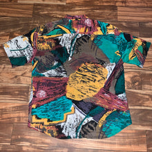 Load image into Gallery viewer, XL - Vintage Exotic Art Pattern All Over Print Button Up Shirt