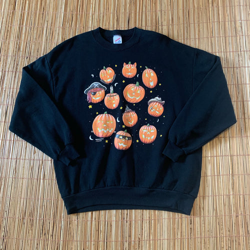 XL - Vintage 90s Halloween Pumpkin Sweater