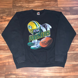 XXL - Vintage Green Bay Packers Graphic Crewneck