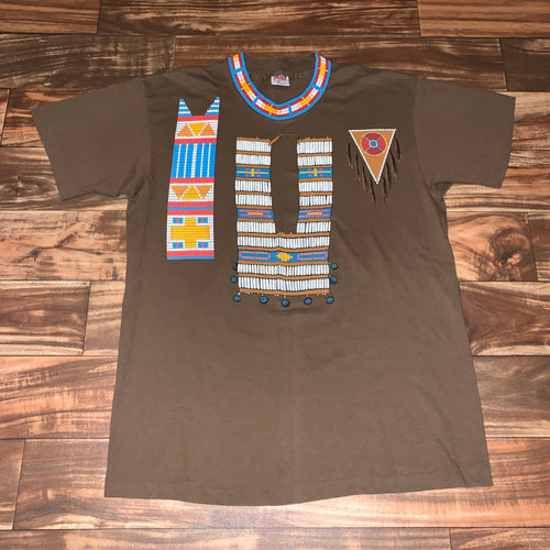L - Vintage Native American Indian Ceremony Shirt