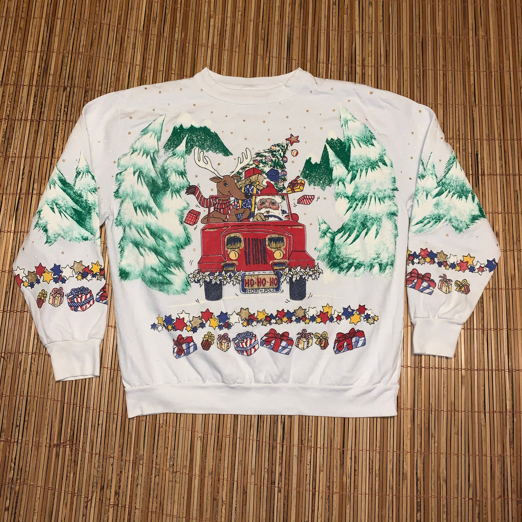M - Christmas All Over Print Sweater